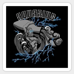 Lightning Aquarius (Blue) Sticker